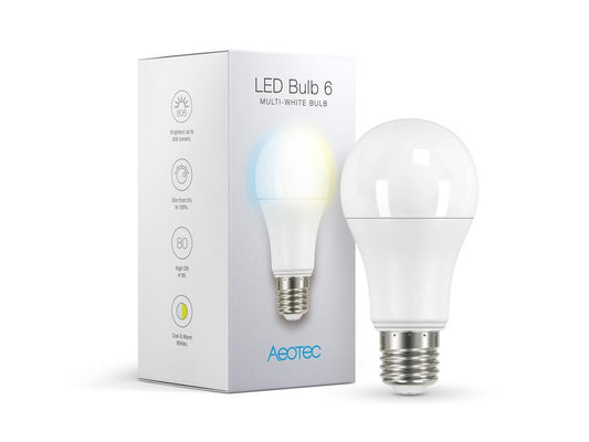 Lampada AEOTEC LED 6 Multi-Branco (E27)