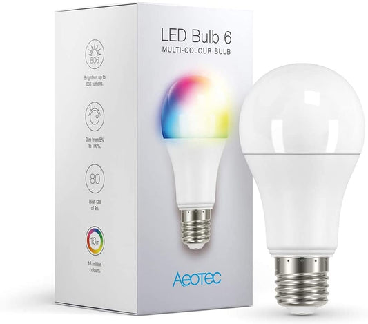 Lampada AEOTEC LED 6 Multi-Color (E27)