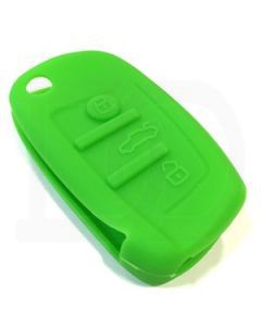 Capa silicone Audi, três botões, verde