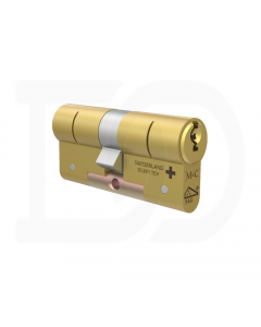 Cilindro M&C Matrix 32x32mm latonado (3 chaves)