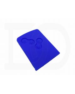 Capa silicone Renault, quatro botões, azul