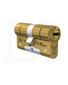 Cilindro M&C Minos 32x32mm latonado