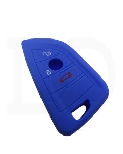 Capa silicone BMW, três botões, azul