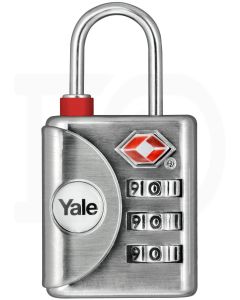 Aloquete Yale de viagem TSA, combinação 3 dígitos
