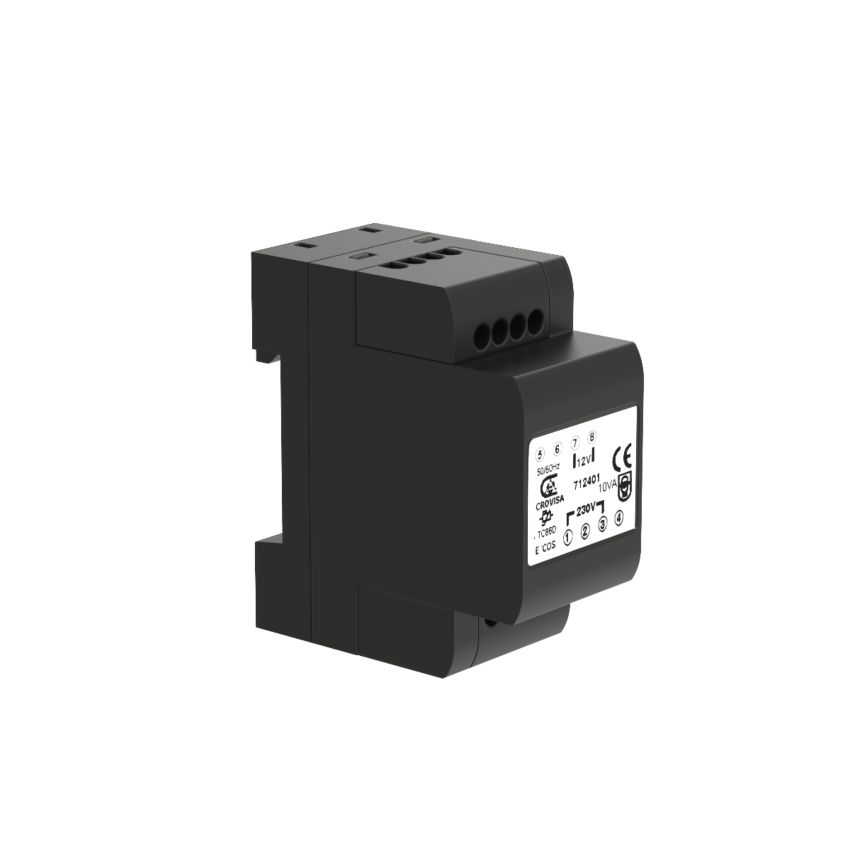 Transformador O&C PS1210T 230V 12VAC - 10VA DIN