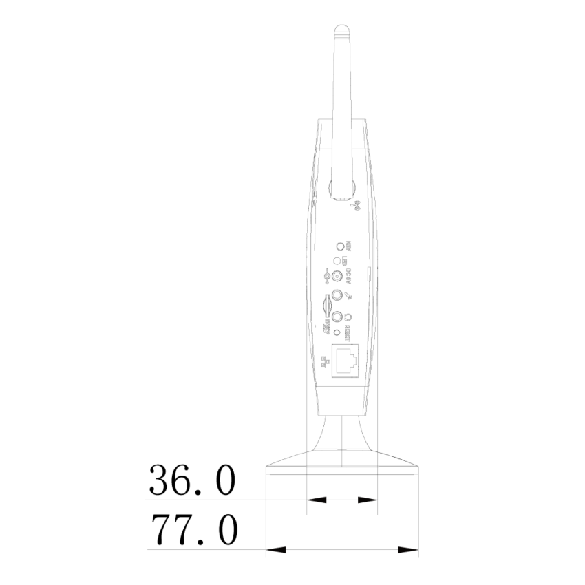 Câmara PROVISION R-838 IR router lente fixa, 2MP