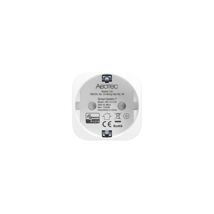 Tomada inteligente Z-Wave Aeotec Smart Switch 7 com monitorização de energia