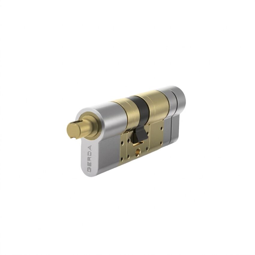 Gerda Cilindro modular europeu EXXO SMART out31-62/31-62ins (Níquel)