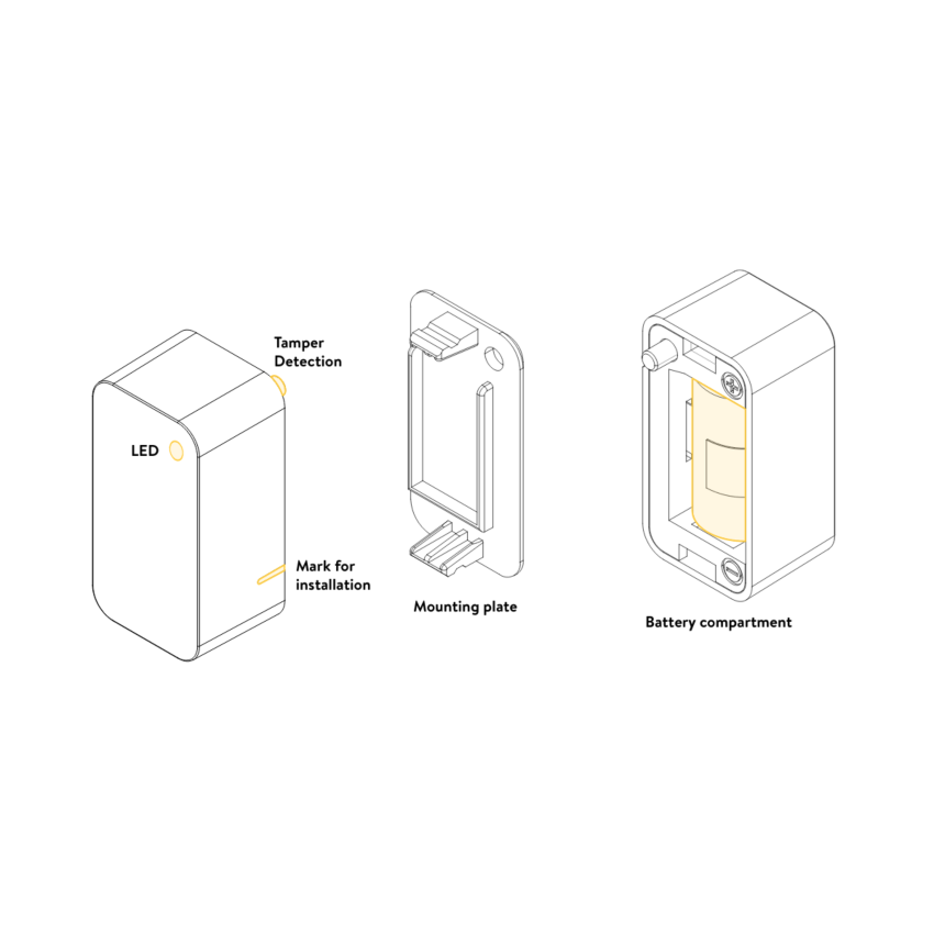 Sensor de porta Nuki Door Sensor para Nuki Smart Lock