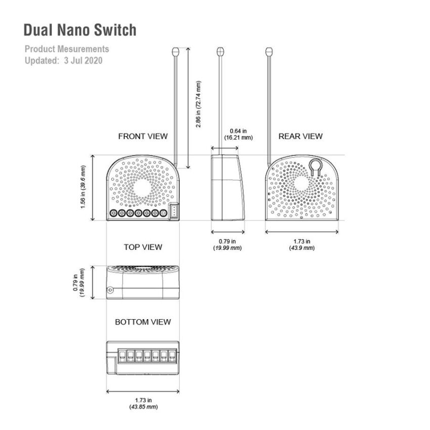 Aeotec Dual Nano Switch Z-Wave Plus