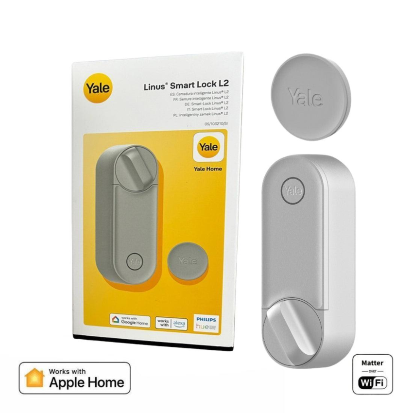 Fechadura Inteligente Yale Linus® L2 Wi‑Fi (Prateado)